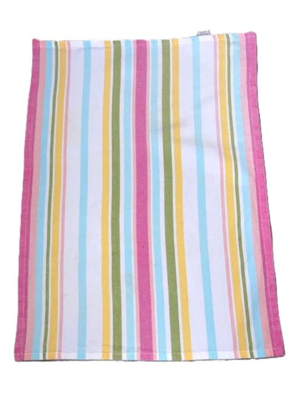 Rainbow Striped Cotton Tea Towel Kitchen Towel 24" x 17" – Pastel Stripes